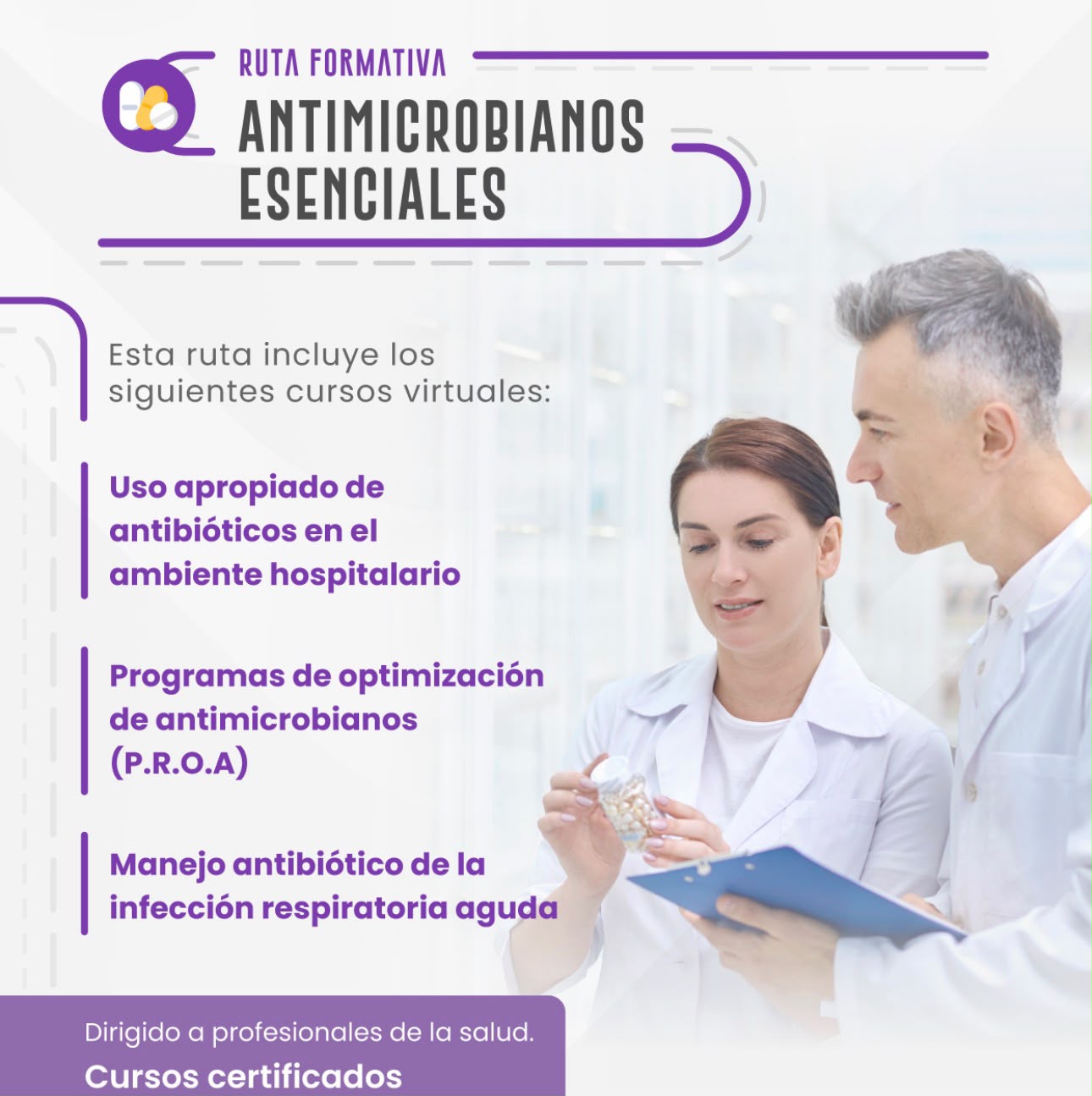 Ruta formativa Antimicrobiano esenciales